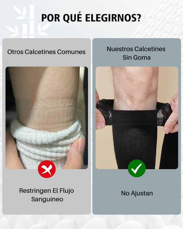 Detalle 2 de ZFSOCK Calcetines Diabeticos Altos Sin Costuras