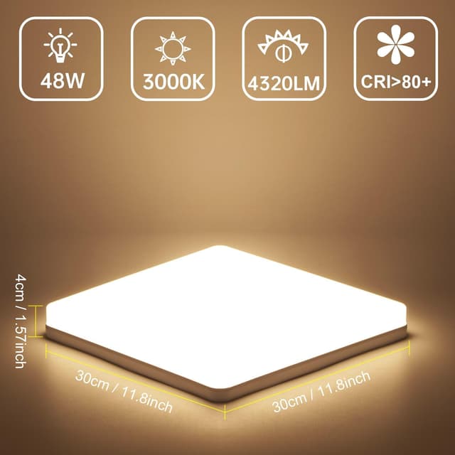 Detalle 2 de Kambo LED 48W Plafón 3000K