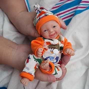 Detalle de MYREBABY 7" Muñeca Bebé Reborn de Silicona 👶