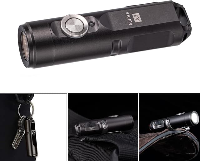 Detalle de RovyVon A3 G4 Keychain Torches – Super Bright 650 Lumen USB-C Rechargeable Mini Torch