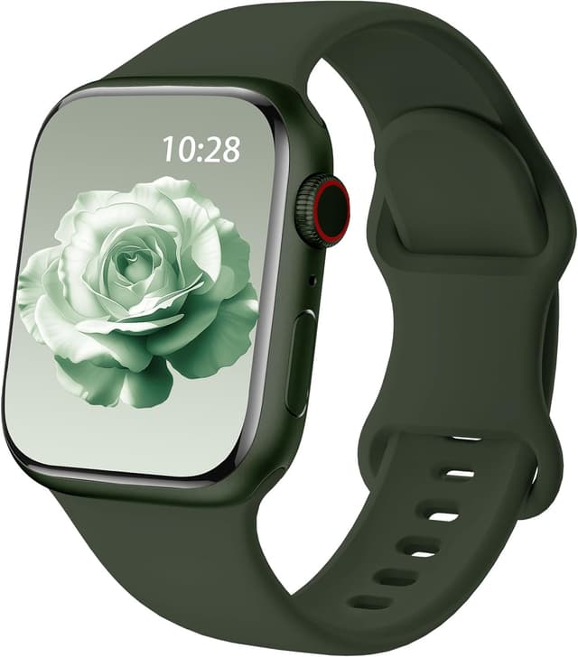 Detalle de Cinturini Yoohoo in silicone compatibili con Apple Watch 44mm/40mm/46mm/45mm/42mm/41mm/38mm/49mm