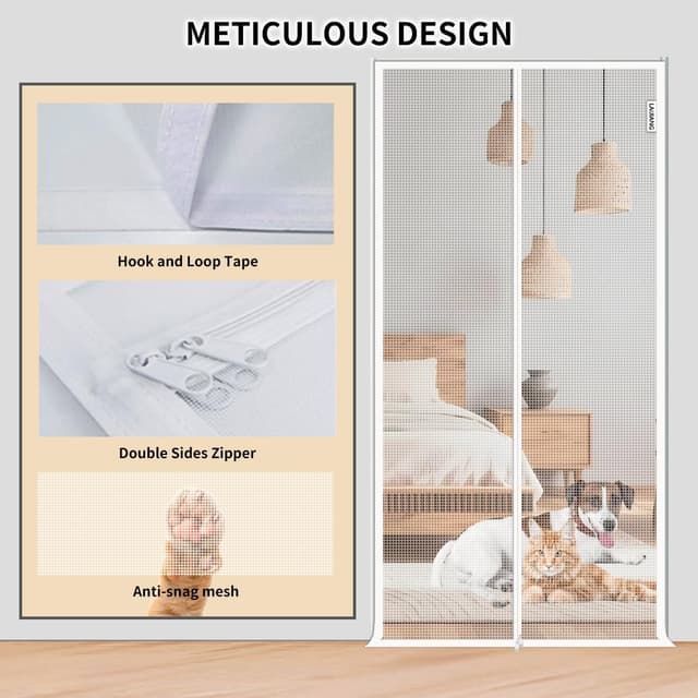 Detalle 2 de LAIJIANG reinforced cat screen door 110x220cm