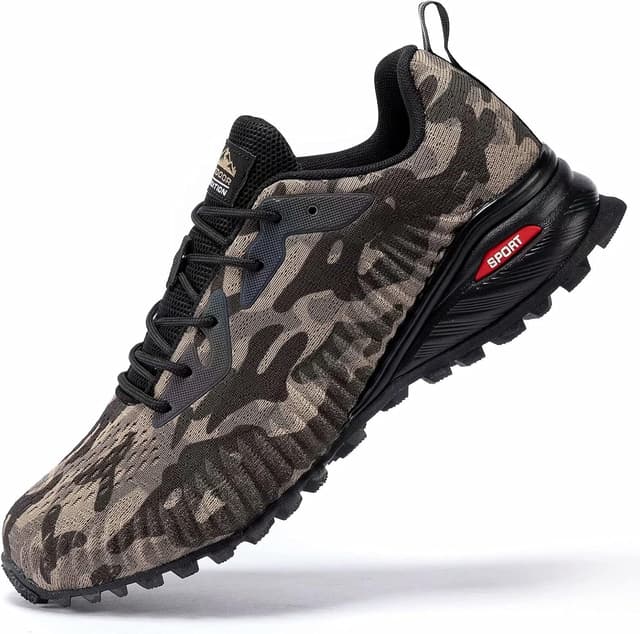 Detalle de Kricely Men’s Trail Running Shoes for Hiking, Walking & Cross Training