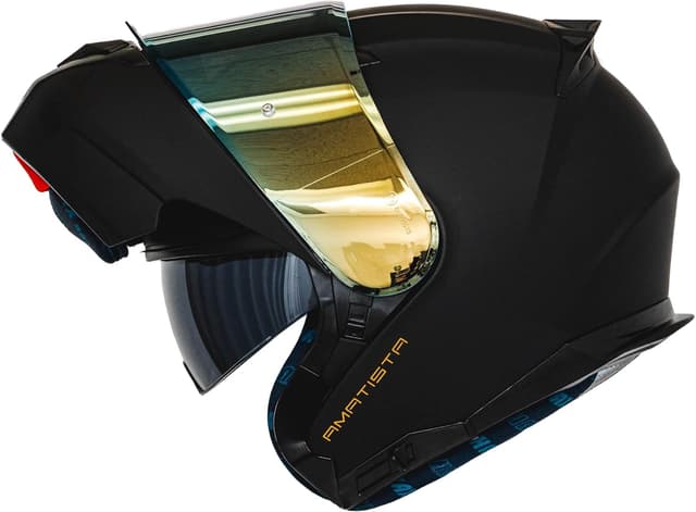 Detalle de HAX Amatista Modular Flip-Up Dual Visor Motorcycle Helmet (Matte Black, XXL) — DOT/ECE Approved