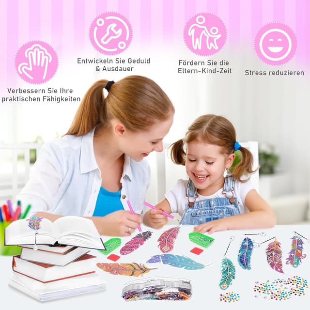 Detalle 1 de Diamond Painting Bastelset Kinder ab 6 Jahre