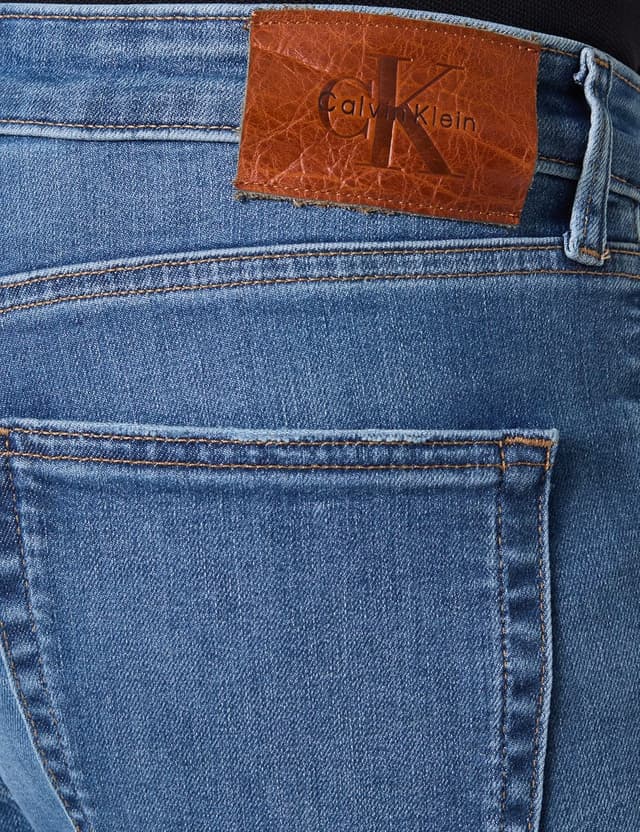 Detalle 2 de Calvin Klein Skinny Canyon Blue Jean unisex in denim elasticizzato a 5 tasche