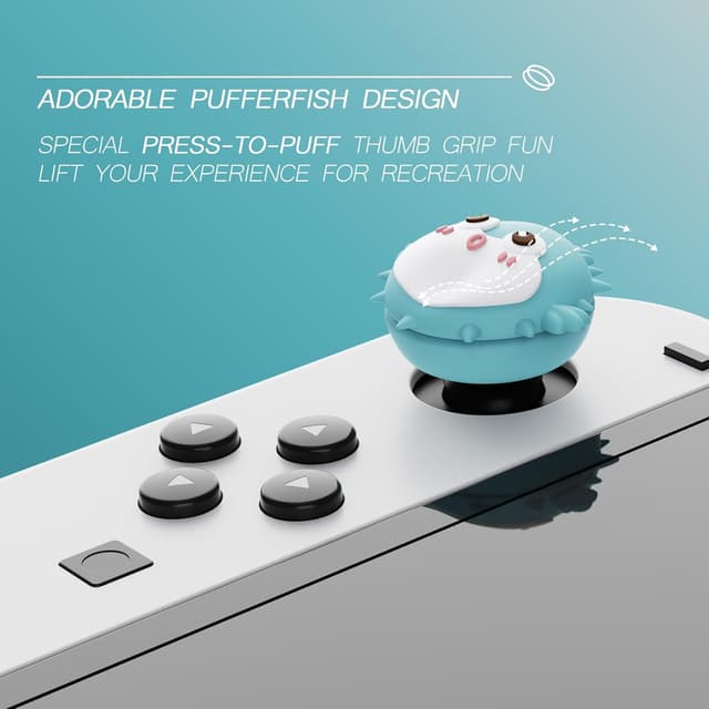 Detalle de PlayVital thumbstick caps for Nintendo Switch