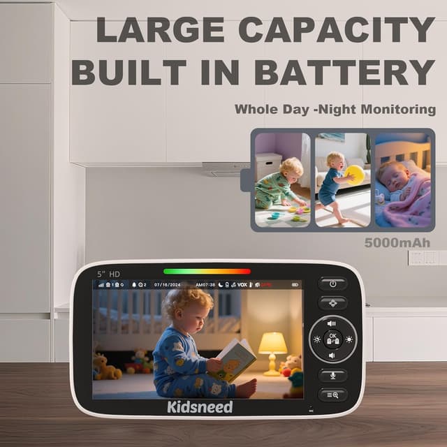 Thumbnail 5 de Kidsneed Baby Monitor 5 inch 720P