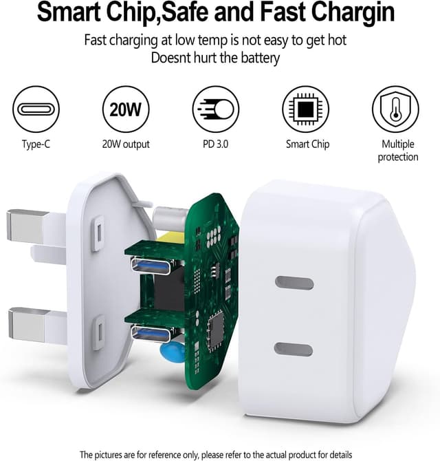 Detalle de iPhone Lightning charger cable 20W fast charge