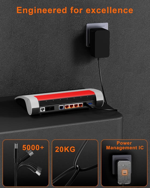 Detalle 2 de Sanicata 12V 3A Netzteil für AVM Fritz!Box