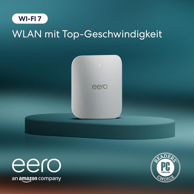 Detalle de Amazon eero Pro 7 Mesh-WLAN-Router (neueste Version) – Dual-Pack für WLAN bis 380 m², bis 5 Gbit/s