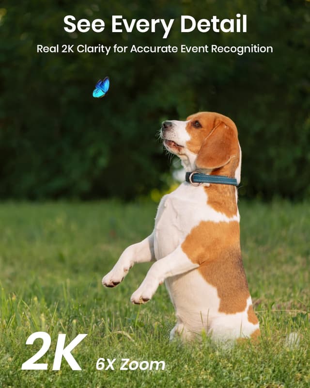 Detalle de Aosu WirelessCam Pro 2-Cam Kit True 2K HD Wireless Outdoor Security System