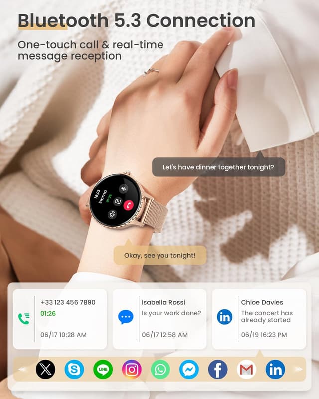 Thumbnail 3 de AIMIUVEI Reloj inteligente mujer 1.27