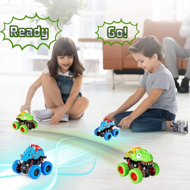 Thumbnail 1 de LODBY Dinosaur Toys Push and Go Truck 2-Pack
