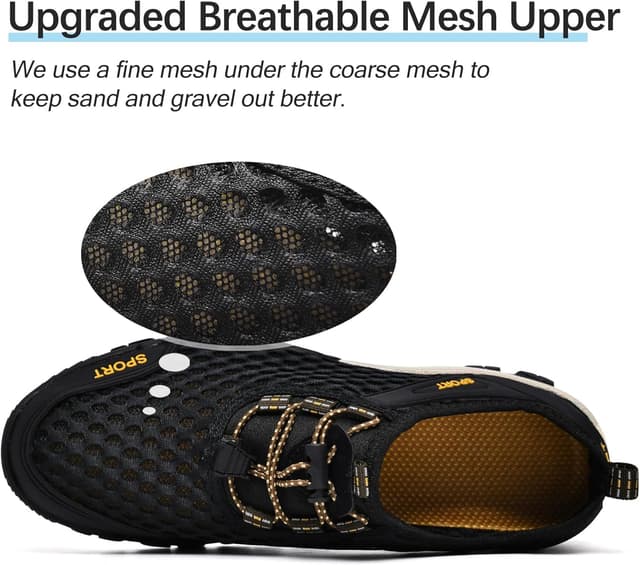 Detalle de TRAILBLITZ Men’s Quick-Drying Water Shoes for Hiking, Wading & Water Sports