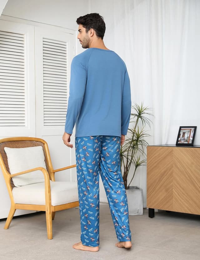 Thumbnail 2 de Jahetuul Pijama Hombre Invierno Algodón