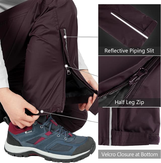 Detalle de Waterproof Rain Trousers 5000mm for Women