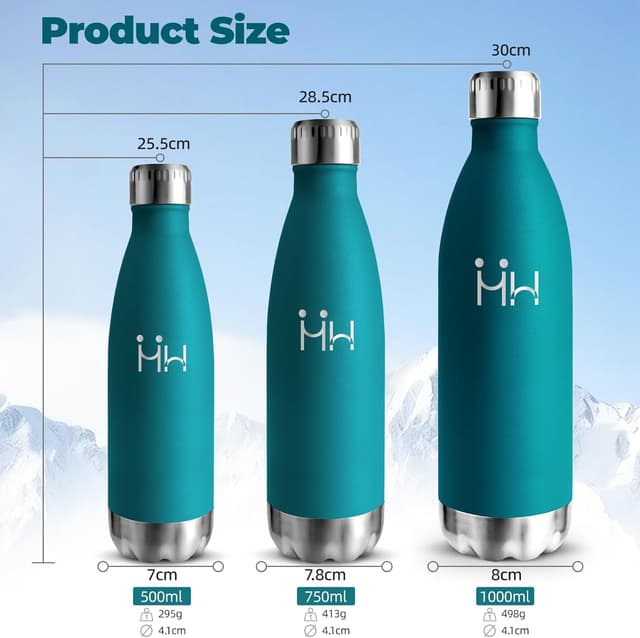 Thumbnail 2 de Botella Agua Acero Inoxidable 1000 ml