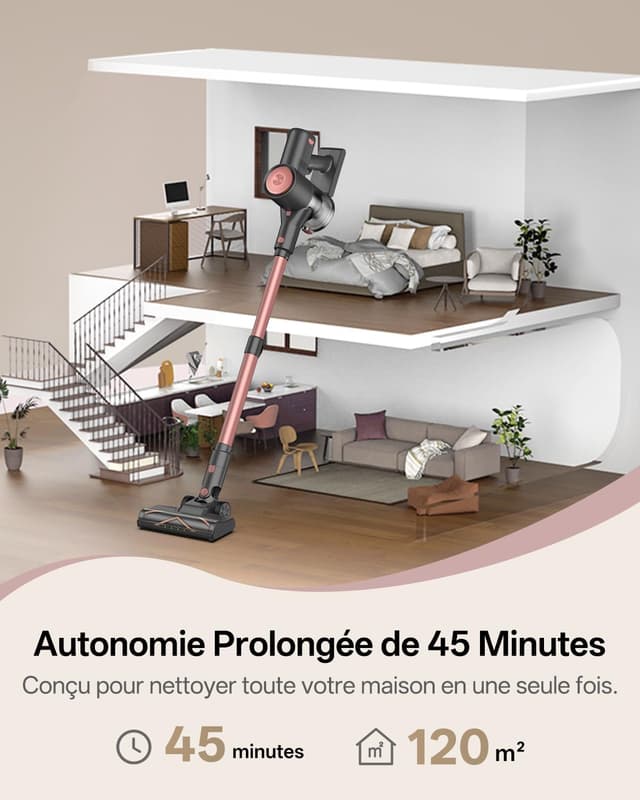 Detalle de Vexilar V10Pro aspirateur balai sans fil 450W