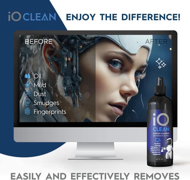 Thumbnail 4 de iO Clean Bildschirmreiniger Spray (16oz – 473ml)