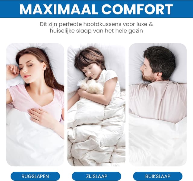 Thumbnail 5 de Utopia Bedding Cuscini 50x70 set da 2 – guanciali in fibra