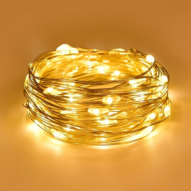Thumbnail 6 de Pink Fairy Lights Dalugo 50 LED battery-powered pink string lights for bedrooms, parties & Christmas