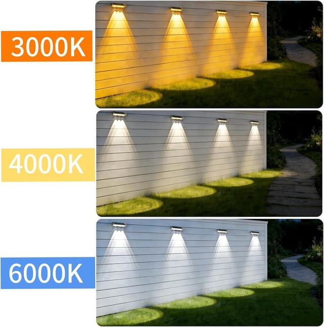 Detalle 2 de Luci solare da parete 4 pezzi IP65