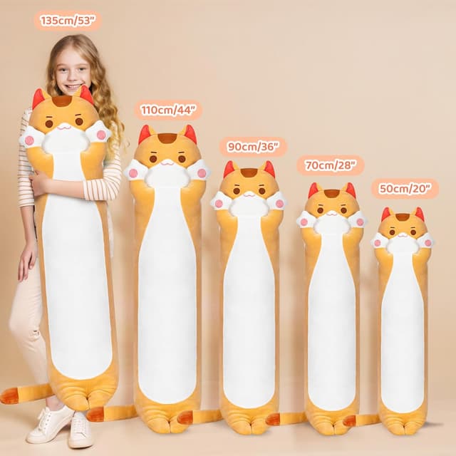 Detalle de Mewaii Peluche Gatto Cuscino che Respira Kawaii 50 cm