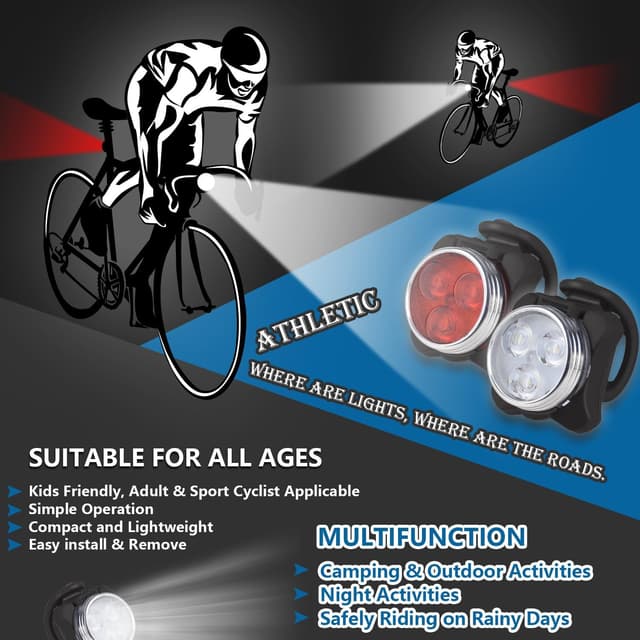Thumbnail 4 de Balhvit Bike Light Set USB rechargeable 2-pack