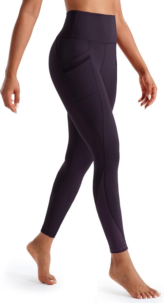 Detalle 2 de Persit Damen Sport-Leggings mit Taschen – blickdichte lange Sporthose mit Mesh-Einsätzen
