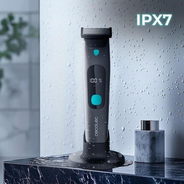 Detalle 2 de Cecotec PrecisionCare OneShave Screen afeitadora eléctrica negra para rasurado al ras (seco y mojado)