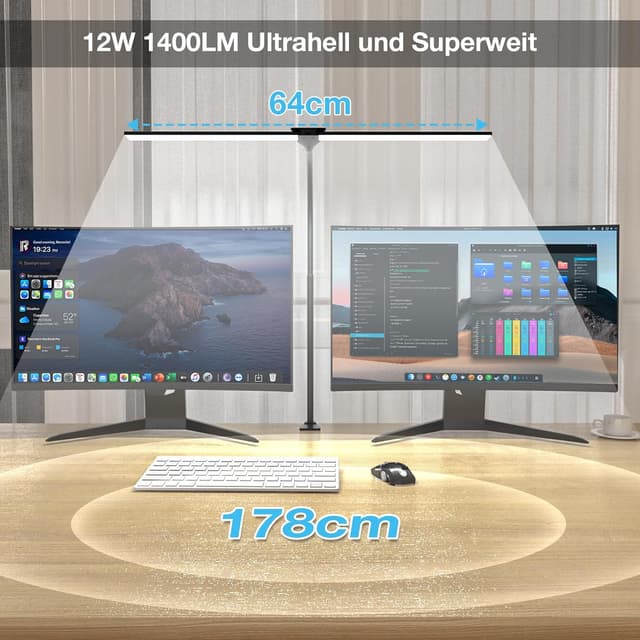 Detalle 2 de Hensam Schreibtischlampe 1400 lm LED dimmbar