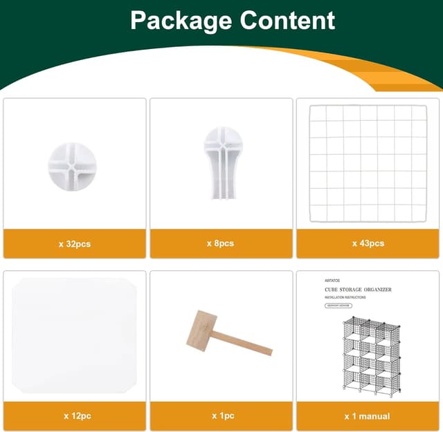 Thumbnail 7 de AWTATOS Estante de Almacenamiento con 12 Cubos 🗄