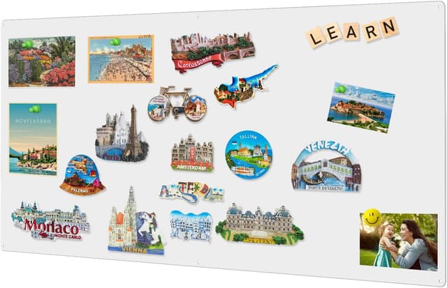 Detalle de Qiytecno Magnettafel Weiß 50x100cm