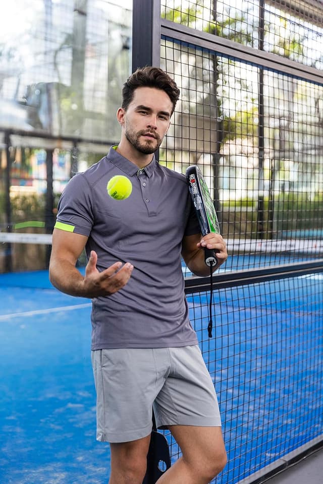 Detalle de HUAKANG 3 Pack Mens Polo Shirts 100% Polyester