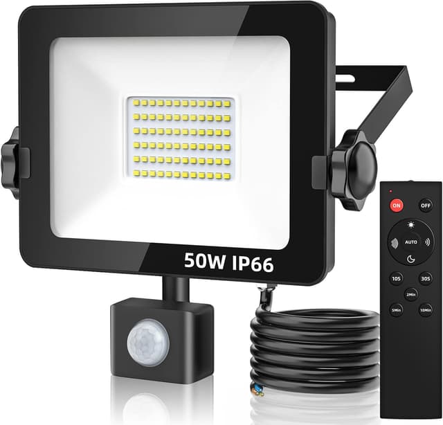 Detalle de Aomeya Motion Sensor Outdoor Security Light 50W