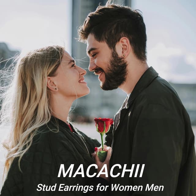 Detalle 2 de MACACHII 3 Paar Ohrringe aus 925er Silber – Set mit Ohrsteckern (2/3/4 mm) in mehreren Farben, hypoallergen