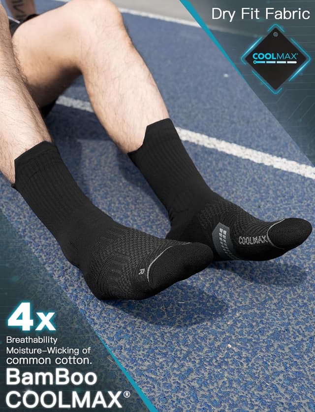 Detalle 2 de Juclise Bambù Coolmax Compressione sportiva uomo 15-20 mmHg anti-vesciche