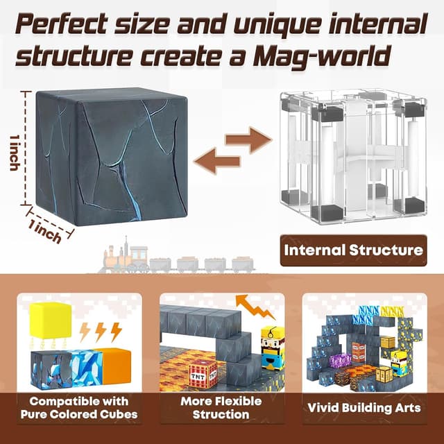 Detalle de Magnetische Bausteine für Kinder ab 3