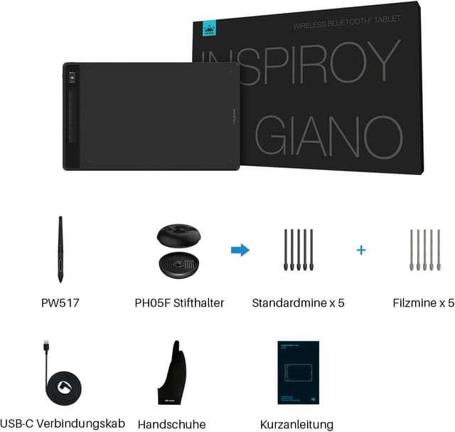 Thumbnail 6 de HUION Inspiroy Giano G930L 13,6" Grafiktablett