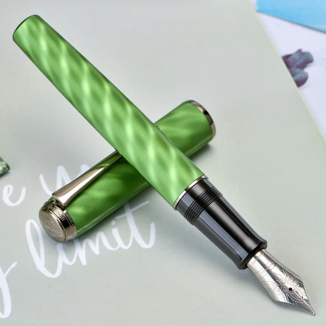 Thumbnail 6 de Asvine Hongdian A9 Füllfederhalter groß (Nr. 8 feine Feder) im Konverter-Set mit Metalletui