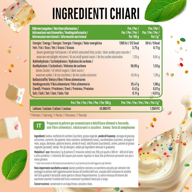 Detalle de Vit4ever Flavor Craft Polvere di Aromi Vaniglia 250 g