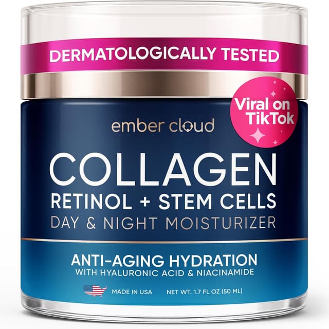 Detalle de Collagen Face Cream with Stem Cells, Retinol, Hyaluronic Acid & Niacinamide (Airless Pump)