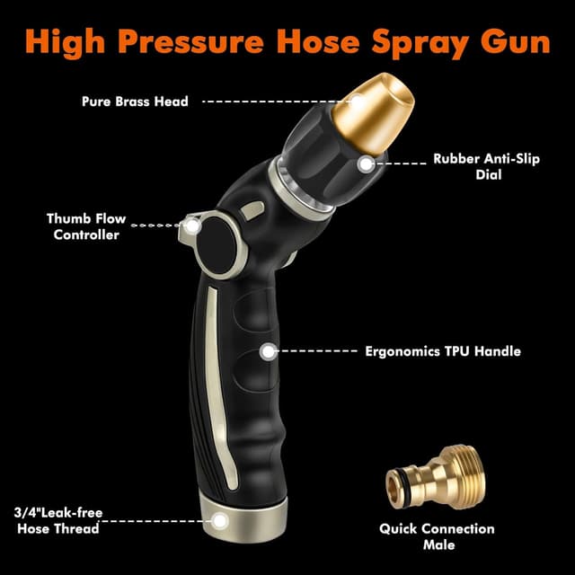 Thumbnail 2 de RESTMO Hose Pipe Spray Gun 4-pattern
