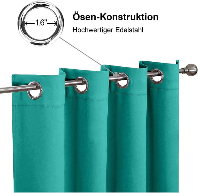 Detalle de CUCRAF Verdunklungsvorhänge 200×140 cm 🪟