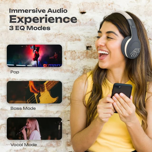 Detalle 2 de PowerLocus Bluetooth Headphones 60Hrs playtime