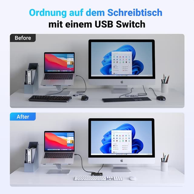 Thumbnail 3 de UGREEN USB Switch 4 Ports für 2 PC