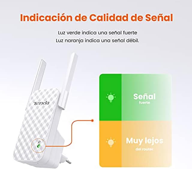 Thumbnail 5 de Tenda A9 N300 Repetidor WiFi Extensor, Cobertura 200m