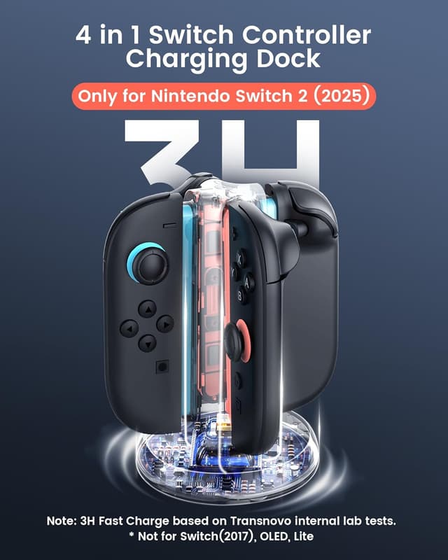 Detalle 2 de TRANSNOVO Charging Dock 4-slot Joy‑Con charger