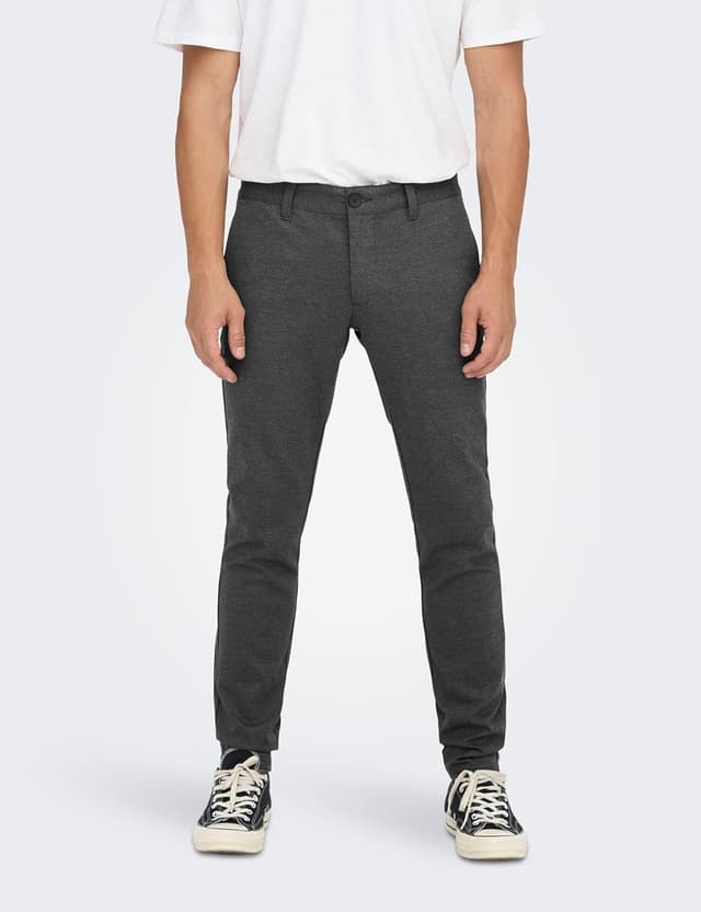 Detalle 2 de Only & Sons Onsmark Tap Herringbone 2911 men’s trousers (herringbone pant)